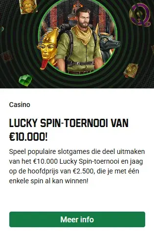 Unibet Casino Bonus voor Toernooien