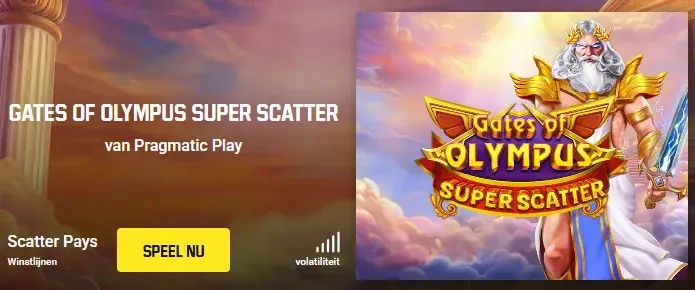Gates of Olympus Super Scatter Game bij Unibet