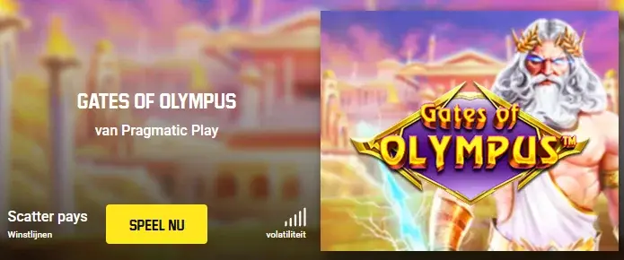 Gates of Olympus Spel van Unibet