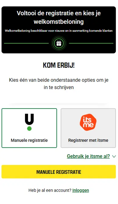 Unibet Registratie in België Eerste Stap